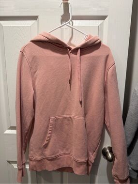 Women's Soft Pink Hooded Pullover Sweater